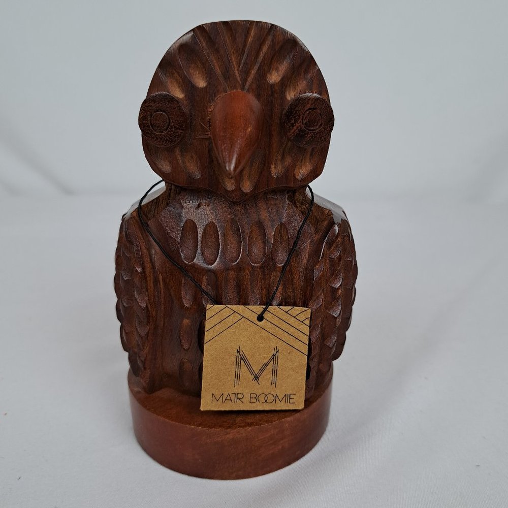 Matr Boomie Handcarved Solid Wood Eyeglasses Holder
